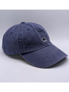 Ivory Ella Blue Elephant Logo Ball Cap Hat Adjustable Strap Back Unisex Animal